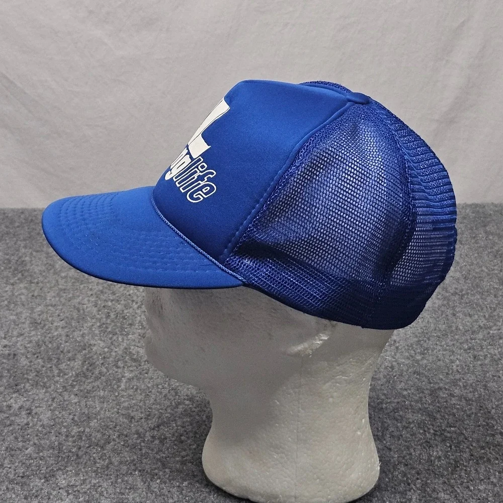 Vintage Young Life Trucker Hat Blue Mesh Snapback Cap Americana Designer Pro